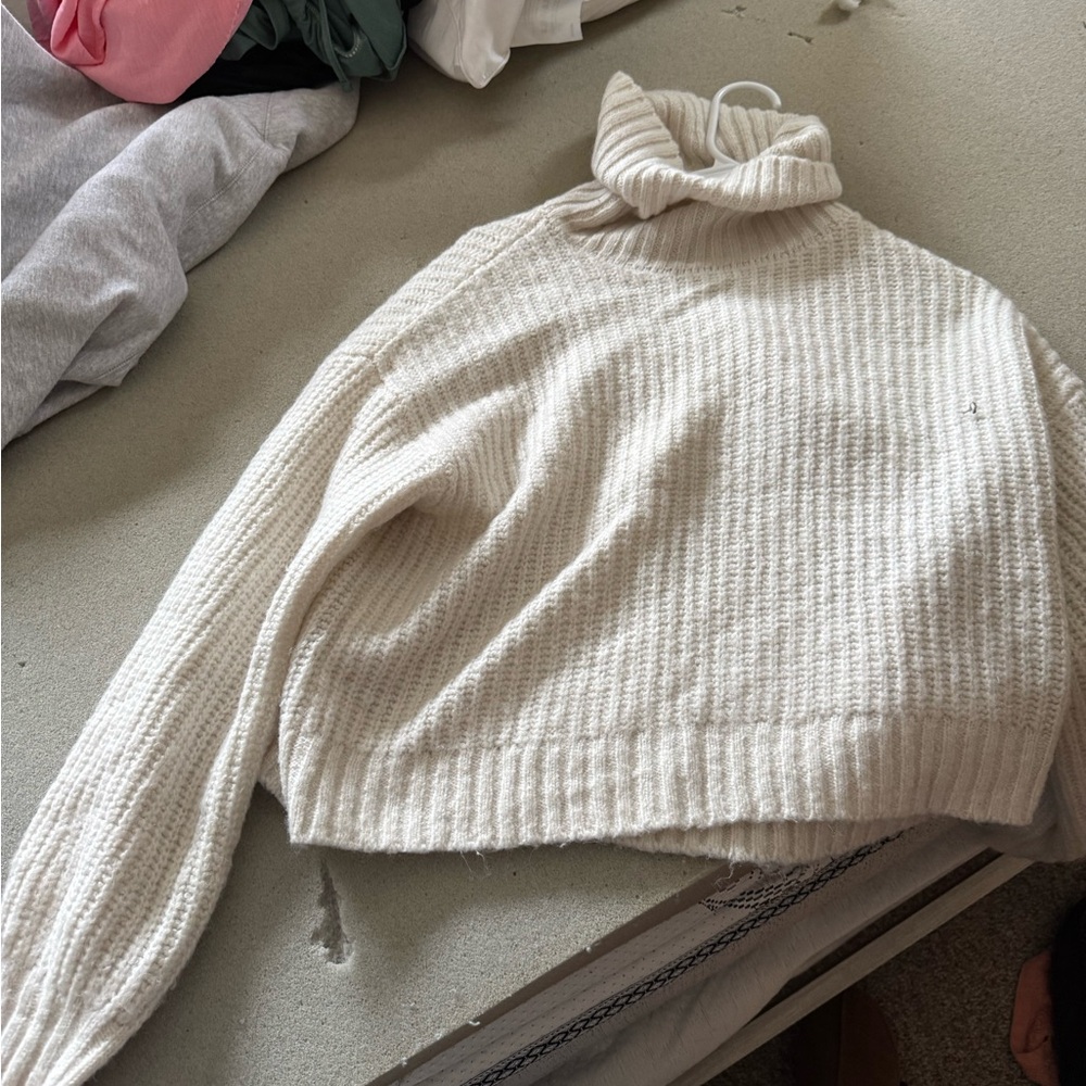 Cozy Cream Turtleneck Sweater